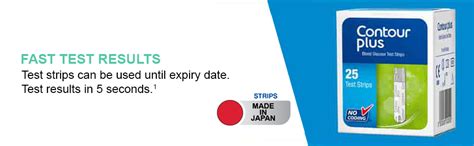 Contour Plus Blood Glucose Test Strip (25 Strips) | Contour Plus ...