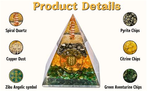 Money Magnet Pyrite Pyramid Vastu for Home - Certified Pyrite Citrine ...