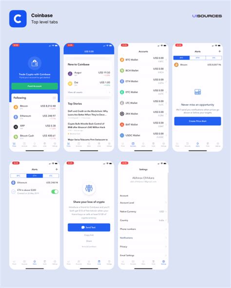 Image result for Coinbase User Interface