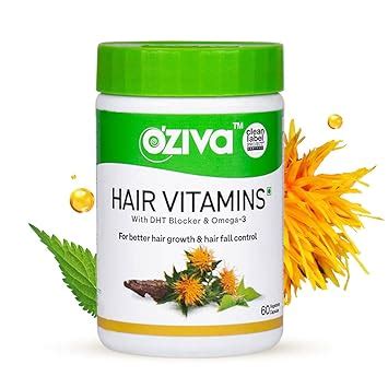 OZiva Hair Vitamins Capsules for Hair Fall Control & Hair Growth | Hair ...