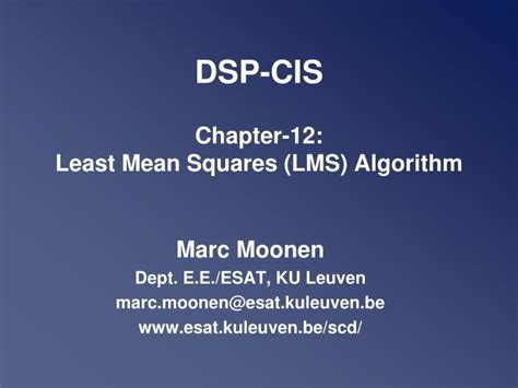 Least Mean Squares Algorithm 的图像结果