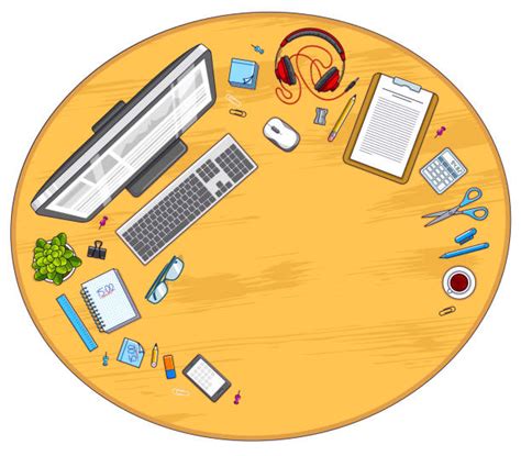 Computer Table Top View Drawing 的图像结果