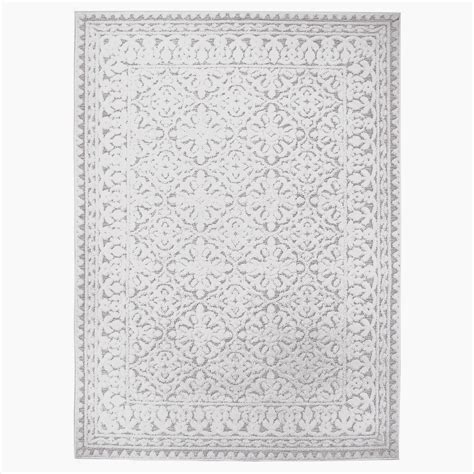 My Texas House Ryland 3'11" x 5'6" Grey Medallion Indoor/Outdoor Rug ...