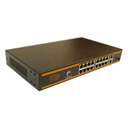 Unitech in Safe Hands 16 Port 10/100Mbps Fast Ethernet PoE Switch | 16 ...