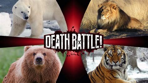 Polar Bear vs Kodiak Bear vs Lion vs Tiger by GREENTEEN80 on DeviantArt