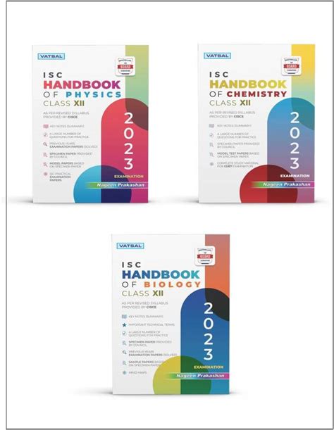 Vatsal ISC Physics, Chemistry And Biology Class -12th Handbooks For ...