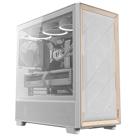 Buy AntecFlux Wood White, 5 x PWM Fans Included, High-Airflow Front ...