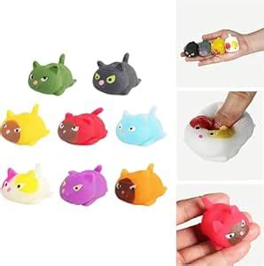 ANAB GI Cute Angry Cat Mochi Squishy Toys for Boys Girls, Mini Cat ...