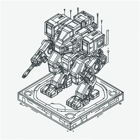 Robot Line Art 的图像结果