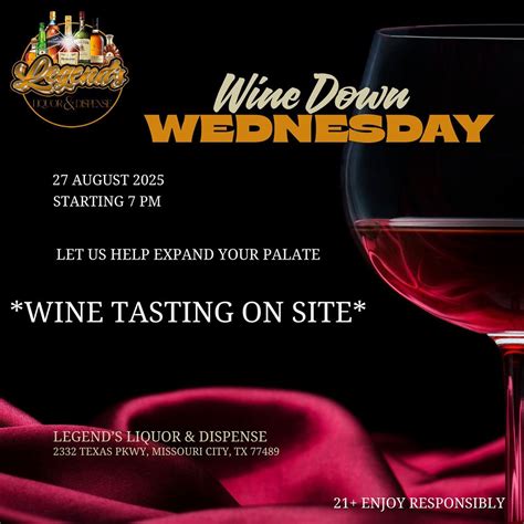 Wine Down Wednesday , 2332 Texas Parkway, Missouri City, TX, 27 August ...
