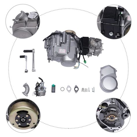 Tbvechi 125cc Motorbike Engine 4 Stroke Single Motor Bike Motor ...