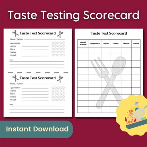 Image result for Taste Test Game Template