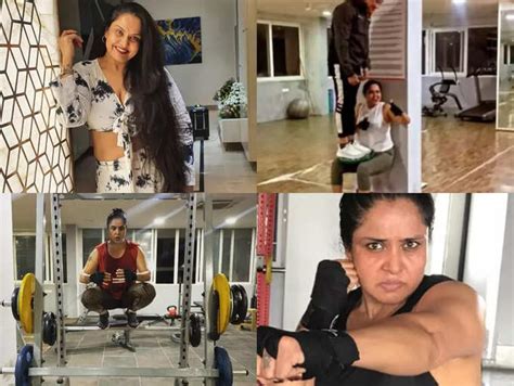 Nailing a wall squat carrying her trainer to grueling battle ropes ...