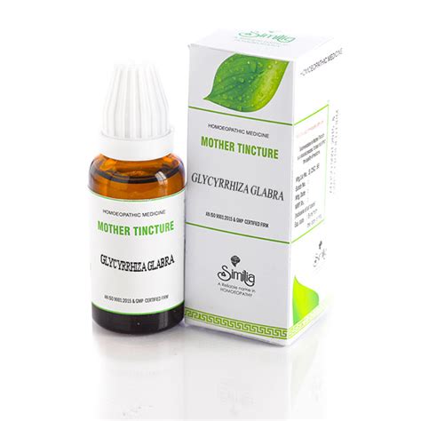 SIMILIA INDIA MOTHER TINCTURE GLYCYRRHIZA GLABRA