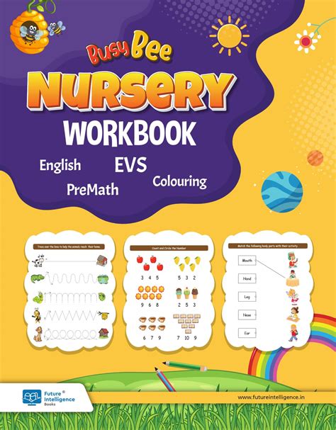 Nursery Activity Worksheets 72 Pages (English, Maths, GK, Colouring ...