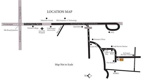 Prestige Norwood Location Map | Electronic City, Bangalore