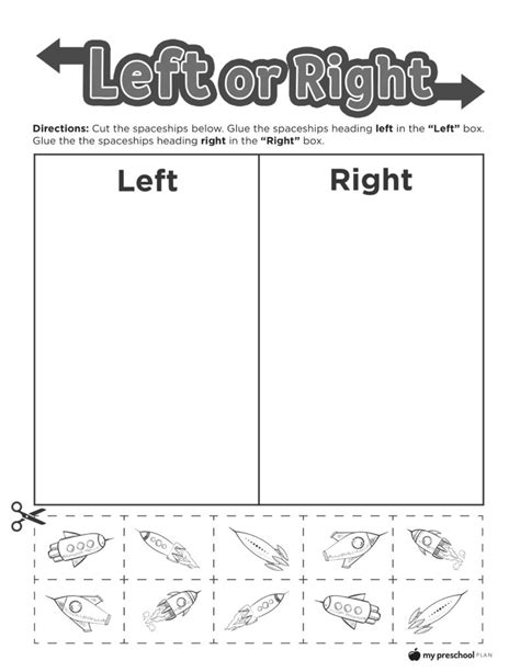 Image result for Learning Left and Right Worksheets