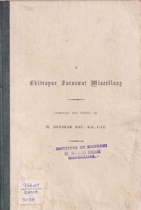 Chitrapur Saraswati Miscellany – Amar Konkani