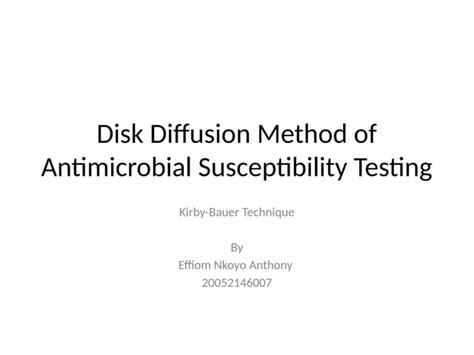 Image result for Disk Diffusion Method Interpretation