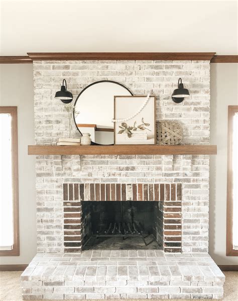Whitewashing Brick Fireplace Ideas
