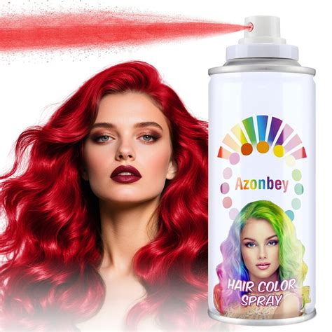 Amazon.com: Red Hair Spray,Temporary Hair Color Spray,Hair Color Dye ...
