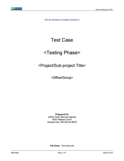 Image result for Test Case Template Example