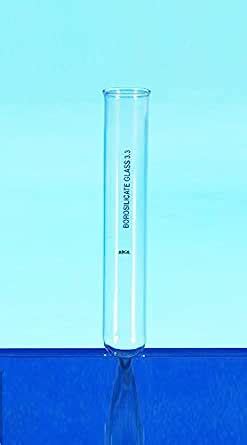 ABG BOROSILICATE GLASS TEST TUBE WITH RIM.Ht. X Dia. (300 X 42 mm ...