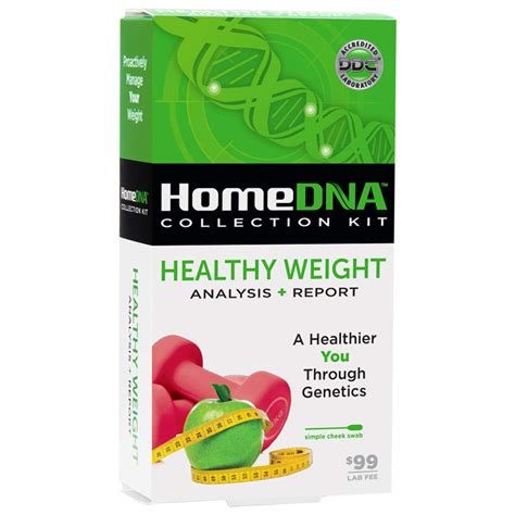 HomeDNA Healthy Weight at-Home DNA Test Kit | Lab Fees NOT Included ...