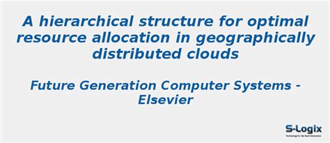 Hierarchical structure resource allocate - CloudSim Projects | S-Logix