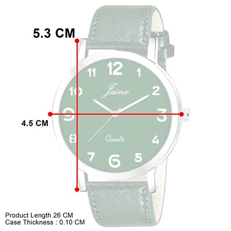 Men's Green Leather Strap Analogue Watch - Jainx JM7142 – Jainx Store