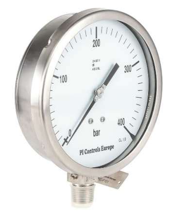 Buy PI Controls Europe-Full Stainless Steel Pressure Gauge, Dial Size ...