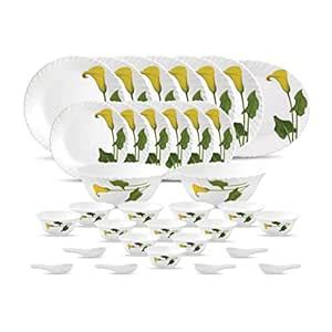 La Opala Diva Classique Collection Opal Glass Crockery | for Family of ...