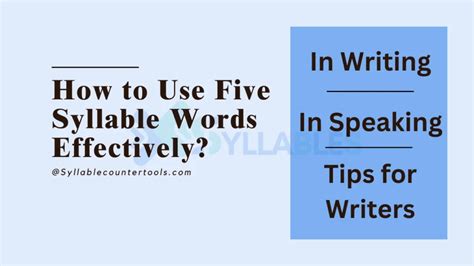 2025's Ultimate List of 50+ Five Syllable Words