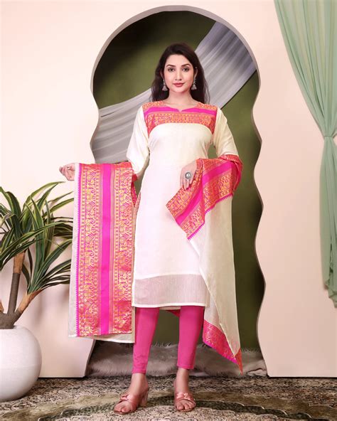White Kanchi Cotton Kurti – Kalyanja