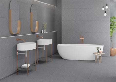 Industrial Chic Bathroom with Cement Finish