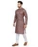 Buy Brown 2-Piece Ethnic Suit for Men by DRESSTIVE Online | Ajio.com