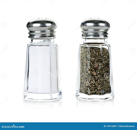 Salt and pepper shakers stock image. Image of refined - 15914387