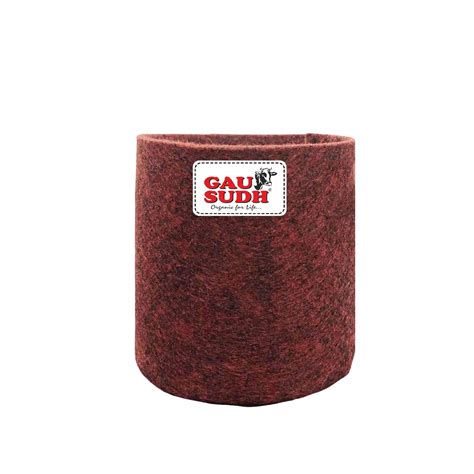 Gau Sudh Premium 500 GSM Maroon 8X8 Aeration Fabric Pots for Vibrant ...