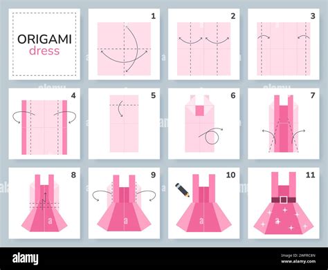 Image result for Origami Dress Tutorial