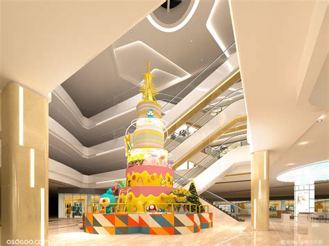 商场周年庆与圣诞美陈设计|设计-元素谷(OSOGOO)