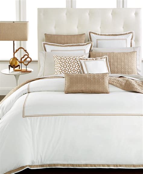 Hotel Collection Embroidered Frame Comforter, Twin, Created for Macy's ...