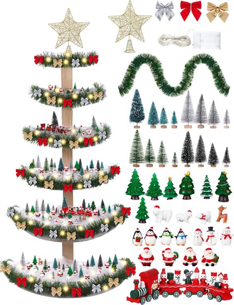 Cinnvoice 103 Pcs 6 Tier 59 in Christmas Tree Village India | Ubuy