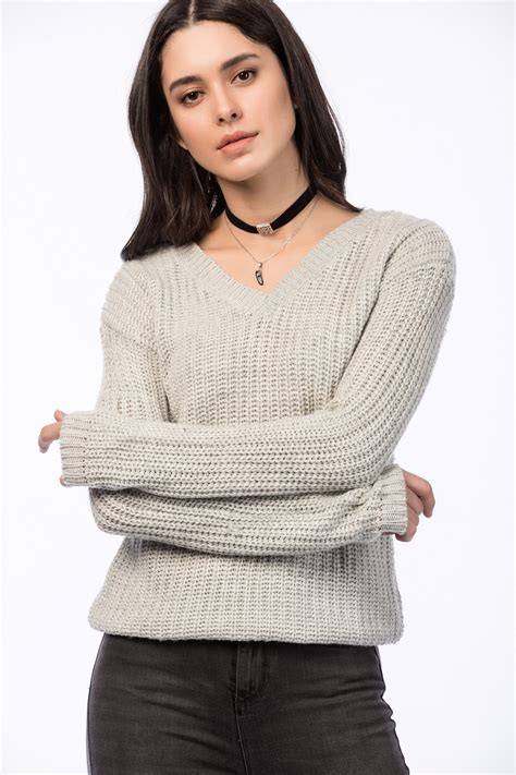 Koton Women's Gray Sweater