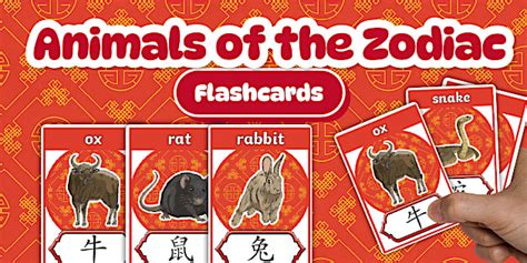 Animals of the Zodiac in Mandarin Flashcards
