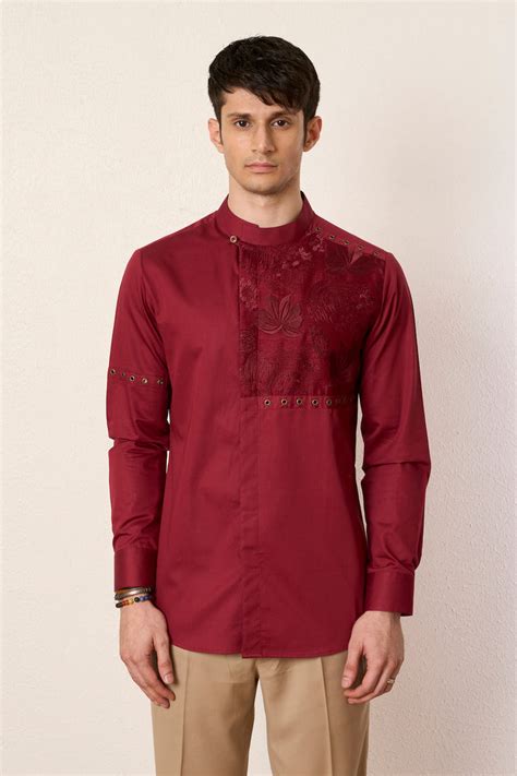Gargee Designer's Textured Cherry Blossam Shirt