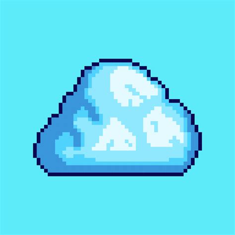 Pixel art style cloud design 46799188 Vector Art at Vecteezy