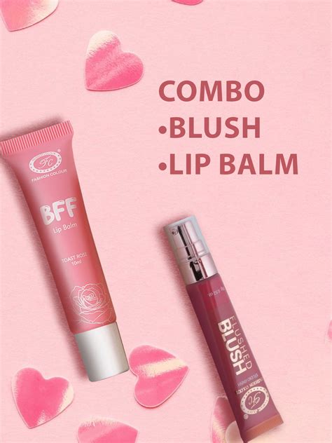 Studio Finish Flushed Blush (Rose Red,15ml) & BFF Lip Balm (TOAST ROSE ...