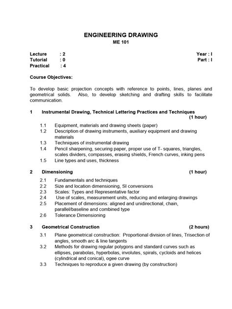 Image result for Engineering Drawing Lecture Notes PDF