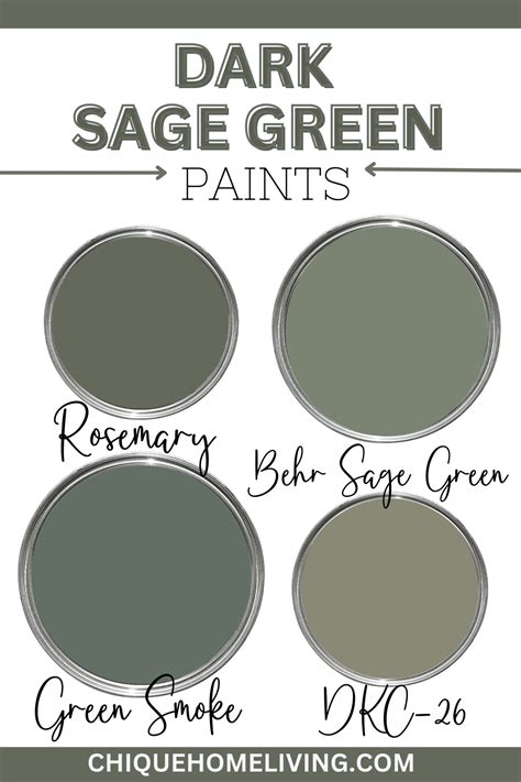 Best Dark Sage Green Paints (Plus Photos)