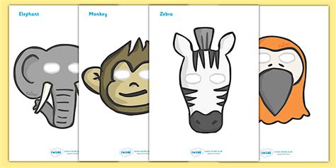 African Surprise Role Play Masks